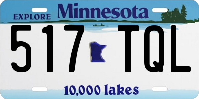 MN license plate 517TQL