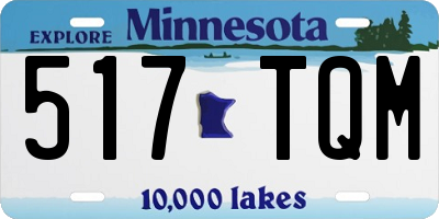 MN license plate 517TQM