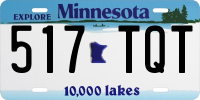 MN license plate 517TQT