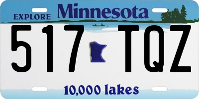MN license plate 517TQZ