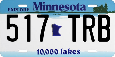 MN license plate 517TRB