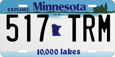 MN license plate 517TRM