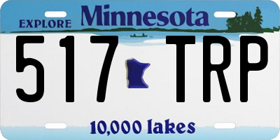 MN license plate 517TRP