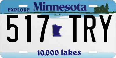 MN license plate 517TRY