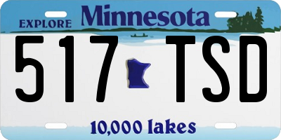 MN license plate 517TSD
