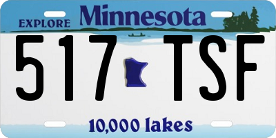 MN license plate 517TSF