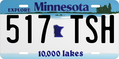 MN license plate 517TSH