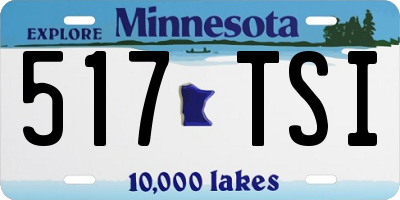 MN license plate 517TSI