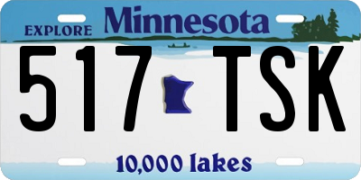 MN license plate 517TSK