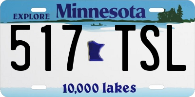 MN license plate 517TSL