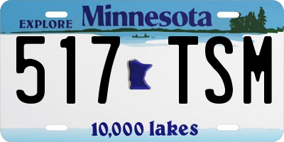 MN license plate 517TSM