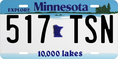 MN license plate 517TSN