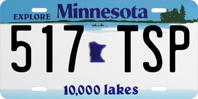 MN license plate 517TSP