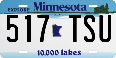MN license plate 517TSU