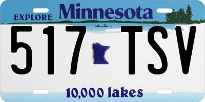 MN license plate 517TSV