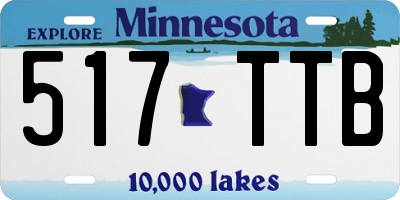 MN license plate 517TTB