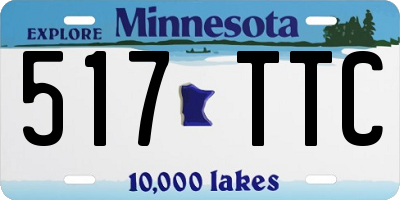 MN license plate 517TTC