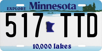 MN license plate 517TTD