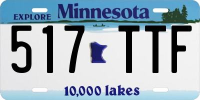 MN license plate 517TTF