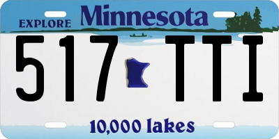 MN license plate 517TTI