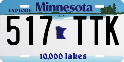 MN license plate 517TTK