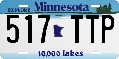 MN license plate 517TTP