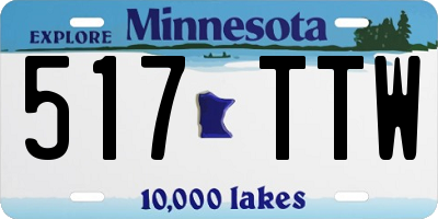 MN license plate 517TTW