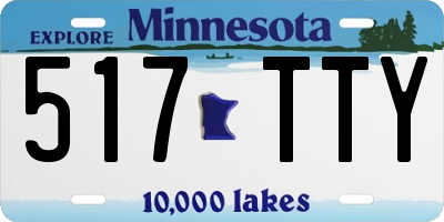 MN license plate 517TTY