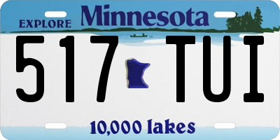 MN license plate 517TUI