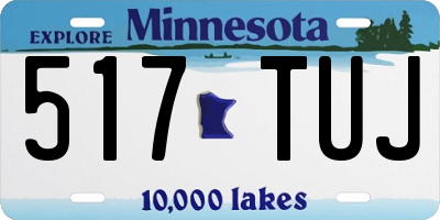 MN license plate 517TUJ