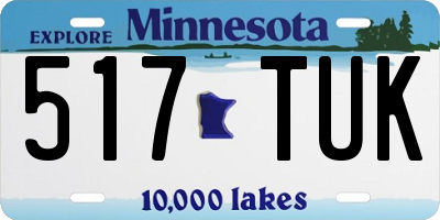 MN license plate 517TUK