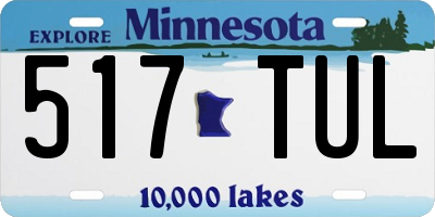 MN license plate 517TUL