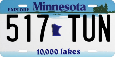 MN license plate 517TUN