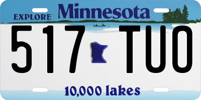 MN license plate 517TUO