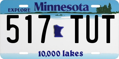MN license plate 517TUT