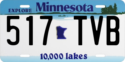 MN license plate 517TVB