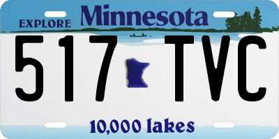 MN license plate 517TVC