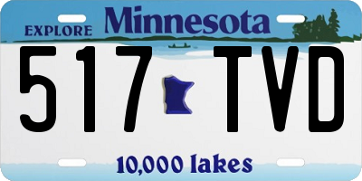 MN license plate 517TVD