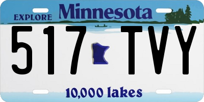 MN license plate 517TVY