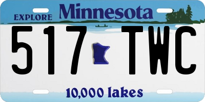 MN license plate 517TWC