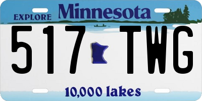 MN license plate 517TWG