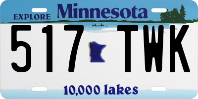 MN license plate 517TWK