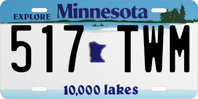 MN license plate 517TWM