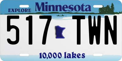 MN license plate 517TWN