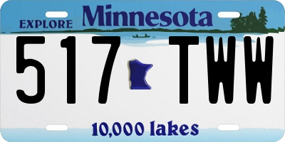 MN license plate 517TWW