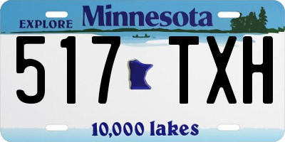 MN license plate 517TXH