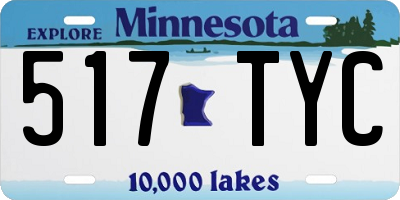 MN license plate 517TYC