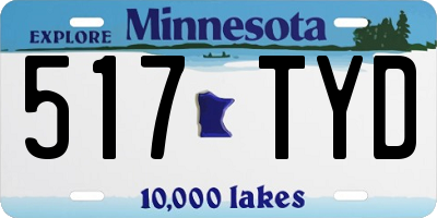 MN license plate 517TYD