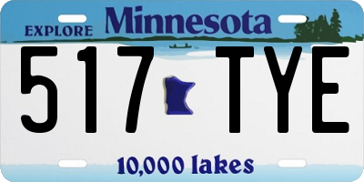 MN license plate 517TYE