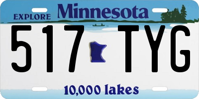 MN license plate 517TYG